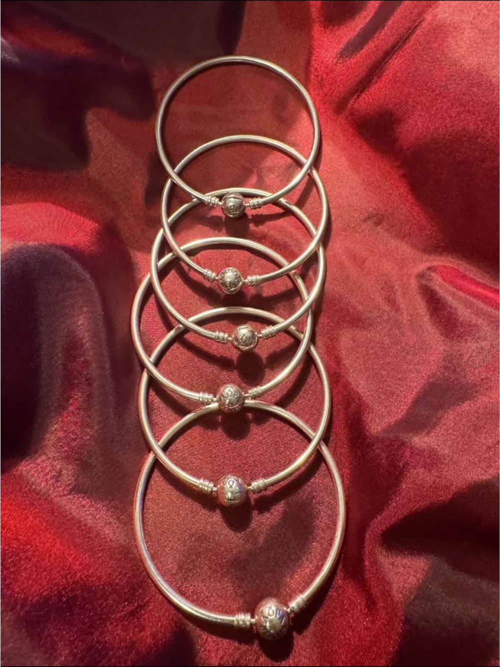 6 solid Pandora Bracelets $30 each